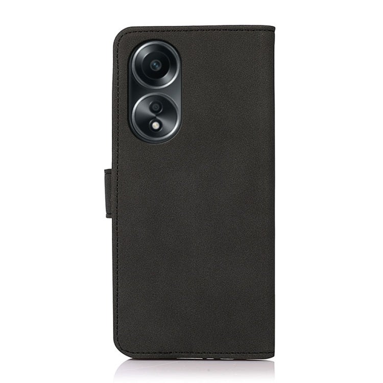 Custodia in pelle opaca con supporto per OPPO A78 4G