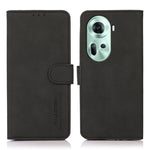 Custodia in pelle con trama opaca per OPPO Reno11 5G Global e altri modelli