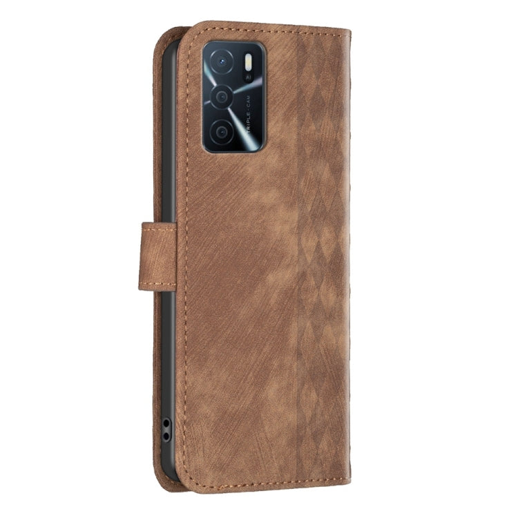 Custodia per telefono in pelle goffrata scozzese, For OPPO A16 / A16s / A54s / A55, For OPPO A74 4G / F19 4G, For OPPO A74 5G / A93 5G / A54 5G, For OPPO A94 4G / Reno5 F / F19 Pro