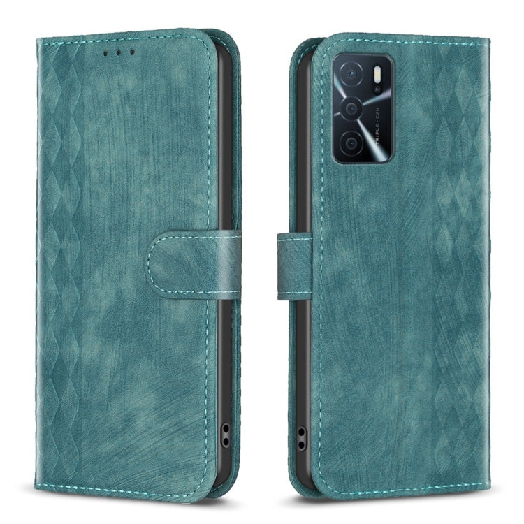 Custodia per telefono in pelle goffrata scozzese, For OPPO A16 / A16s / A54s / A55, For OPPO A74 4G / F19 4G, For OPPO A74 5G / A93 5G / A54 5G, For OPPO A94 4G / Reno5 F / F19 Pro