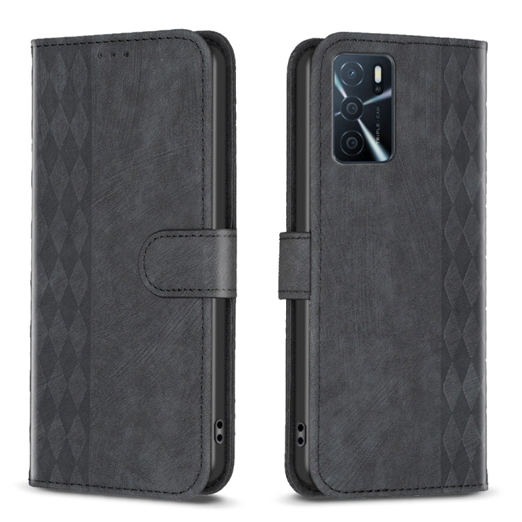 Custodia per telefono in pelle goffrata scozzese, For OPPO A16 / A16s / A54s / A55, For OPPO A74 4G / F19 4G, For OPPO A74 5G / A93 5G / A54 5G, For OPPO A94 4G / Reno5 F / F19 Pro