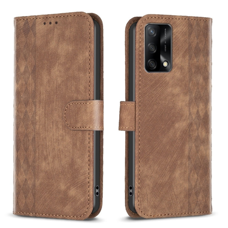 Custodia per telefono in pelle goffrata scozzese, For OPPO A16 / A16s / A54s / A55, For OPPO A74 4G / F19 4G, For OPPO A74 5G / A93 5G / A54 5G, For OPPO A94 4G / Reno5 F / F19 Pro