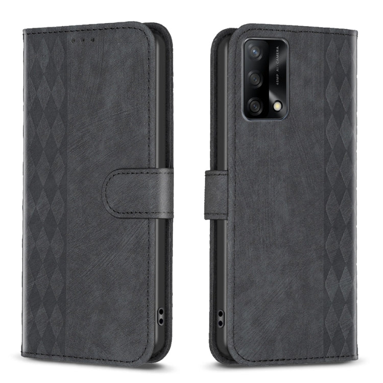 Custodia per telefono in pelle goffrata scozzese, For OPPO A16 / A16s / A54s / A55, For OPPO A74 4G / F19 4G, For OPPO A74 5G / A93 5G / A54 5G, For OPPO A94 4G / Reno5 F / F19 Pro