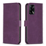 Custodia per telefono in pelle goffrata scozzese, For OPPO A16 / A16s / A54s / A55, For OPPO A74 4G / F19 4G, For OPPO A74 5G / A93 5G / A54 5G, For OPPO A94 4G / Reno5 F / F19 Pro