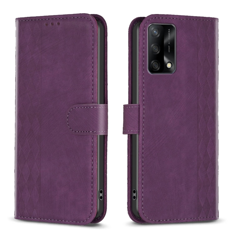 Custodia per telefono in pelle goffrata scozzese, For OPPO A16 / A16s / A54s / A55, For OPPO A74 4G / F19 4G, For OPPO A74 5G / A93 5G / A54 5G, For OPPO A94 4G / Reno5 F / F19 Pro
