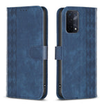 Custodia per telefono in pelle goffrata scozzese, For OPPO A16 / A16s / A54s / A55, For OPPO A74 4G / F19 4G, For OPPO A74 5G / A93 5G / A54 5G, For OPPO A94 4G / Reno5 F / F19 Pro