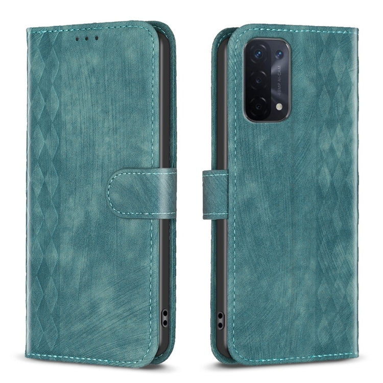 Custodia per telefono in pelle goffrata scozzese, For OPPO A16 / A16s / A54s / A55, For OPPO A74 4G / F19 4G, For OPPO A74 5G / A93 5G / A54 5G, For OPPO A94 4G / Reno5 F / F19 Pro
