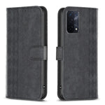 Custodia per telefono in pelle goffrata scozzese, For OPPO A16 / A16s / A54s / A55, For OPPO A74 4G / F19 4G, For OPPO A74 5G / A93 5G / A54 5G, For OPPO A94 4G / Reno5 F / F19 Pro