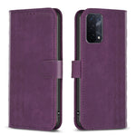 Custodia per telefono in pelle goffrata scozzese, For OPPO A16 / A16s / A54s / A55, For OPPO A74 4G / F19 4G, For OPPO A74 5G / A93 5G / A54 5G, For OPPO A94 4G / Reno5 F / F19 Pro