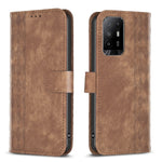 Custodia in pelle goffrata scozzese per OPPO A94 5G, F19 Pro+ 5G, A96 5G e Reno7