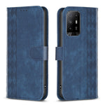 Custodia in pelle goffrata scozzese per OPPO A94 5G, F19 Pro+ 5G, A96 5G e Reno7