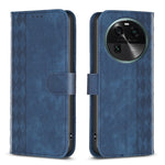 Custodia in pelle goffrata scozzese per OPPO A94 5G, F19 Pro+ 5G, A96 5G e Reno7