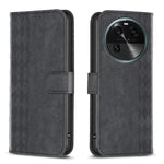 Custodia in pelle goffrata scozzese per OPPO A94 5G, F19 Pro+ 5G, A96 5G e Reno7