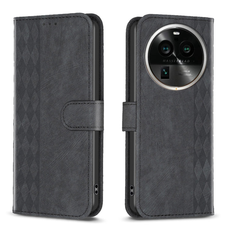 Custodia in pelle goffrata scozzese per OPPO A94 5G, F19 Pro+ 5G, A96 5G e Reno7