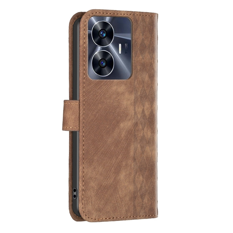 Custodia in pelle goffrata scozzese per Realme C55