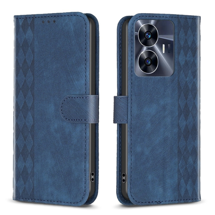 Custodia in pelle goffrata scozzese per Realme C55
