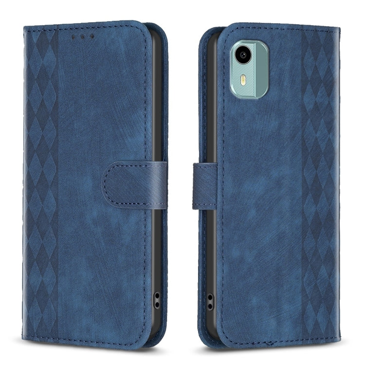 Custodia per telefono in pelle goffrata scozzese, For Nokia C12, For Nokia G42/G310, For Nokia C22, For Nokia C32