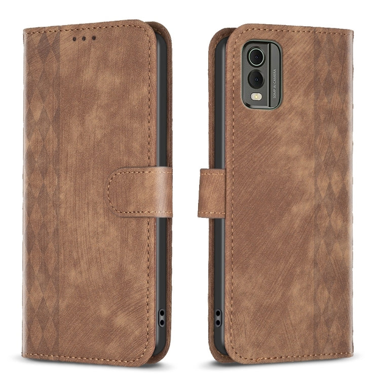Custodia per telefono in pelle goffrata scozzese, For Nokia C12, For Nokia G42/G310, For Nokia C22, For Nokia C32