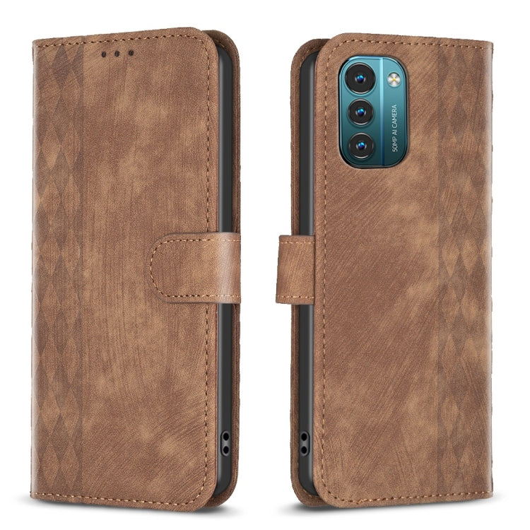 Custodia in pelle goffrata scozzese per Nokia G11 G21 G22