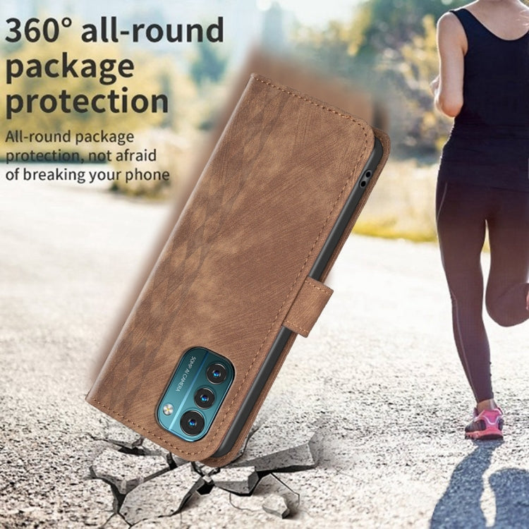 Custodia in pelle goffrata scozzese per Nokia G11 G21 G22
