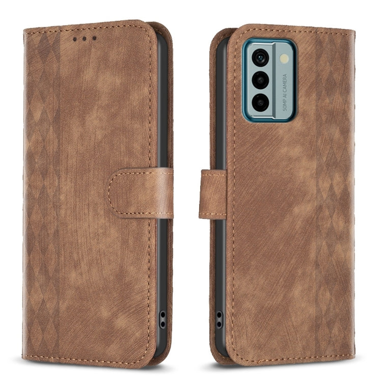 Custodia in pelle goffrata scozzese per Nokia G11 G21 G22