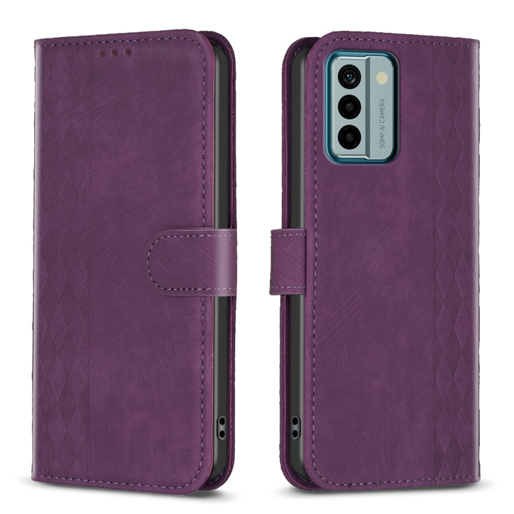 Custodia in pelle goffrata scozzese per Nokia G11 G21 G22