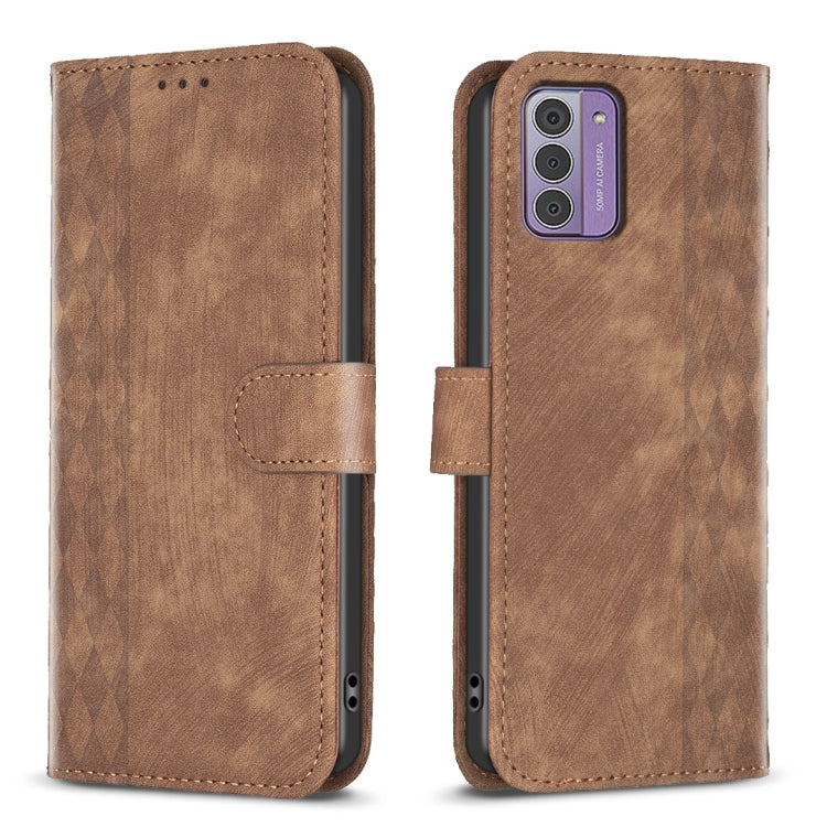 Custodia per telefono in pelle goffrata scozzese, For Nokia C12, For Nokia G42/G310, For Nokia C22, For Nokia C32