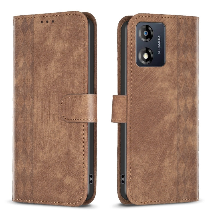 Custodia in pelle goffrata scozzese per Motorola Moto E13, G13, G14, G53, G73