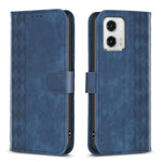 Custodia in pelle goffrata scozzese per Motorola Moto E13, G13, G14, G53, G73