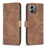 Custodia in pelle goffrata scozzese per Motorola Moto E13, G13, G14, G53, G73