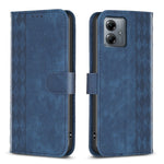 Custodia in pelle goffrata scozzese per Motorola Moto E13, G13, G14, G53, G73