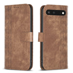 Custodia per telefono in pelle goffrata scozzese, For Google Pixel 7, For Google Pixel 7a, For Google Pixel 7 Pro, For Google Pixel 8