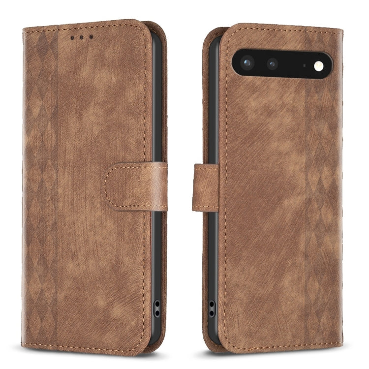 Custodia per telefono in pelle goffrata scozzese, For Google Pixel 7, For Google Pixel 7a, For Google Pixel 7 Pro, For Google Pixel 8