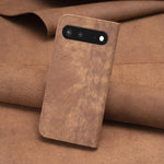 Custodia per telefono in pelle goffrata scozzese, For Google Pixel 7, For Google Pixel 7a, For Google Pixel 7 Pro, For Google Pixel 8