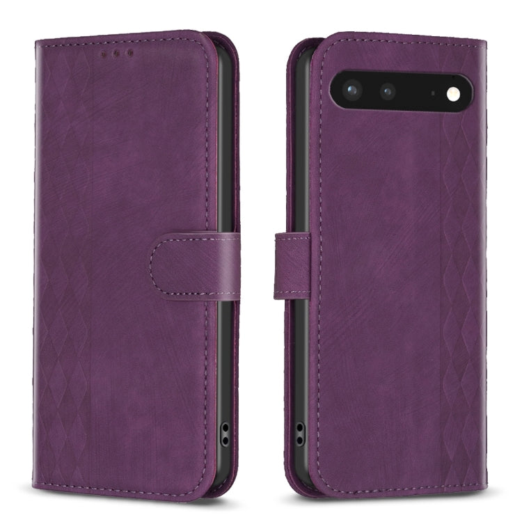 Custodia per telefono in pelle goffrata scozzese, For Google Pixel 7, For Google Pixel 7a, For Google Pixel 7 Pro, For Google Pixel 8