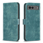Custodia per telefono in pelle goffrata scozzese, For Google Pixel 7, For Google Pixel 7a, For Google Pixel 7 Pro, For Google Pixel 8