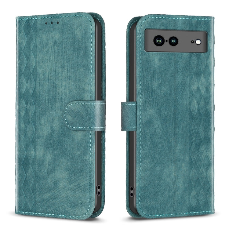 Custodia per telefono in pelle goffrata scozzese, For Google Pixel 7, For Google Pixel 7a, For Google Pixel 7 Pro, For Google Pixel 8
