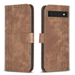 Custodia per telefono in pelle goffrata scozzese, For Google Pixel 7, For Google Pixel 7a, For Google Pixel 7 Pro, For Google Pixel 8