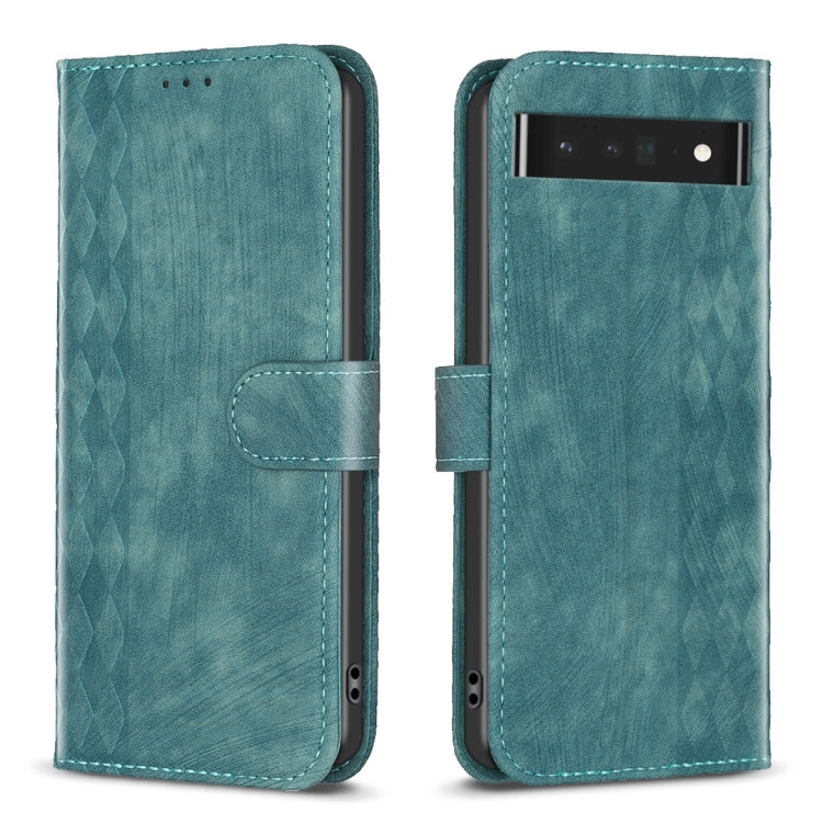 Custodia per telefono in pelle goffrata scozzese, For Google Pixel 7, For Google Pixel 7a, For Google Pixel 7 Pro, For Google Pixel 8