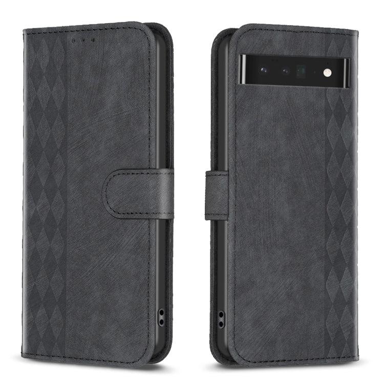 Custodia per telefono in pelle goffrata scozzese, For Google Pixel 7, For Google Pixel 7a, For Google Pixel 7 Pro, For Google Pixel 8
