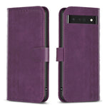 Custodia per telefono in pelle goffrata scozzese, For Google Pixel 7, For Google Pixel 7a, For Google Pixel 7 Pro, For Google Pixel 8
