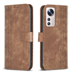 Custodia portafoglio in pelle goffrata per Xiaomi 13