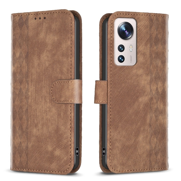 Custodia portafoglio in pelle goffrata per Xiaomi 13