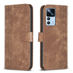 Custodia portafoglio in pelle goffrata per Xiaomi 13