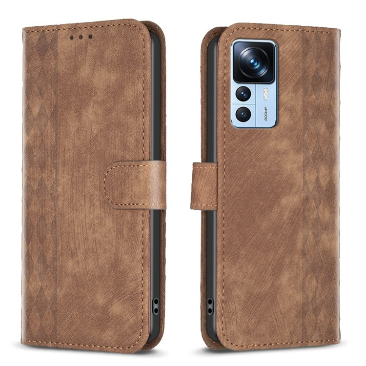 Custodia portafoglio in pelle goffrata per Xiaomi 13