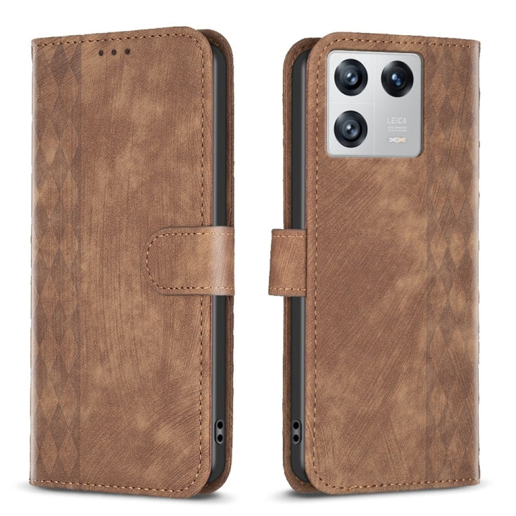 Custodia per telefono in pelle goffrata scozzese, For Xiaomi 13, For Xiaomi 12T / 12T Pro, For Xiaomi Redmi Note 11 Pro, For Xiaomi 12 Lite