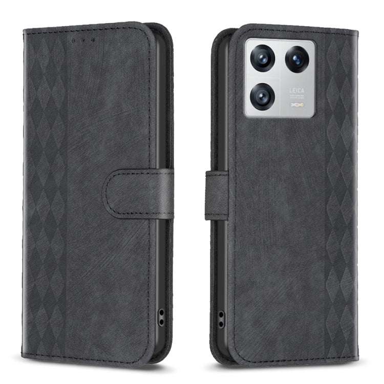 Custodia portafoglio in pelle goffrata per Xiaomi 13
