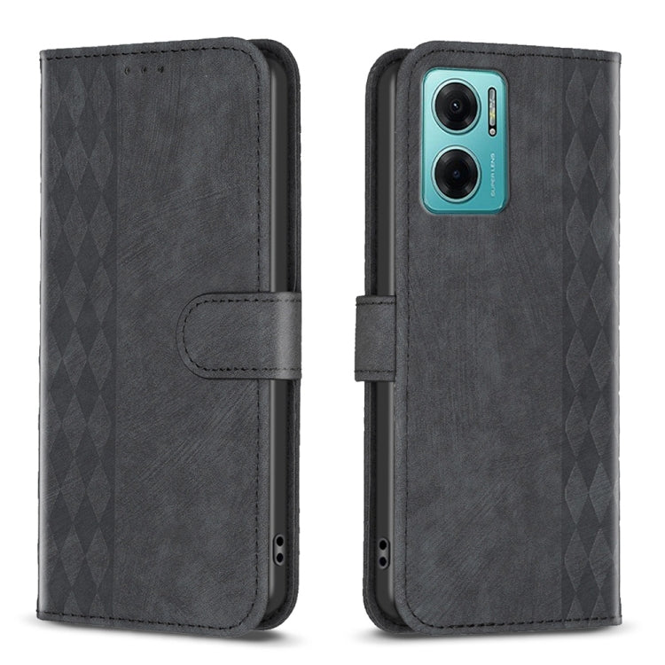 Custodia portafoglio in pelle goffrata per Xiaomi Redmi 10 5G