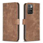 Custodia portafoglio in pelle goffrata per Xiaomi Redmi 10 5G