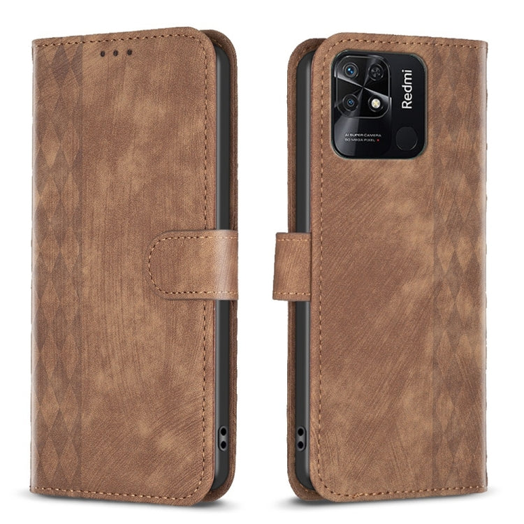Custodia portafoglio in pelle goffrata per Xiaomi Redmi 10 5G